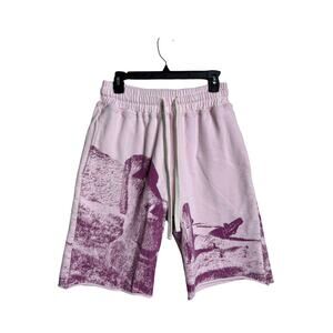 Camp High Collective Pink Purple Desert Graphic Sweat Shorts Size S Streetwear